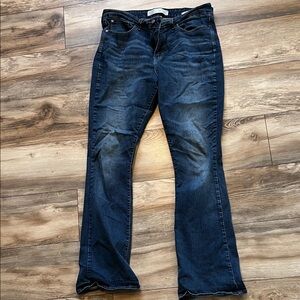 Signature by Levi Strauss Dark Blue Boot Cut Jeans w/stretch